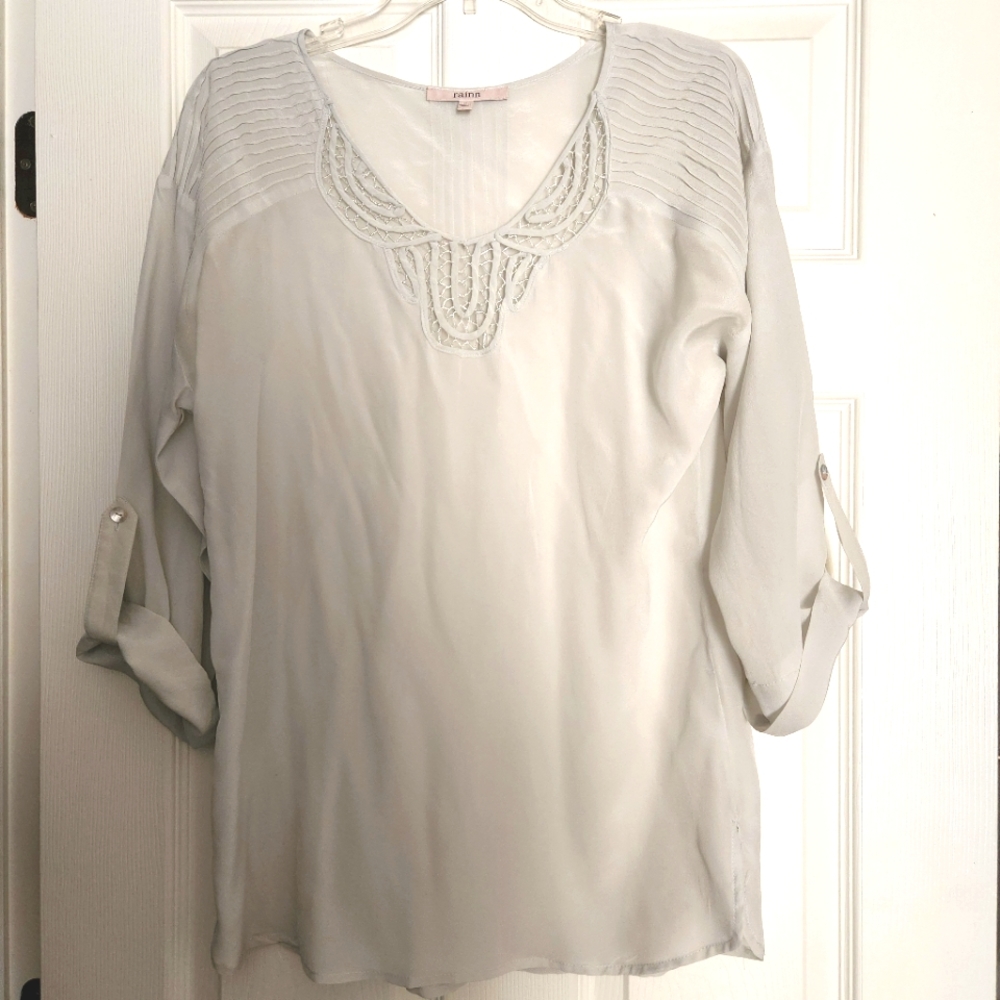 Rainn Silk Tunic Top